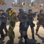 Imagem do jogo Counter-Strike 2, da desenvolvedora Valve, destacando a ação do combate.