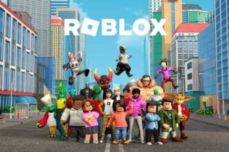 Imagem do jogo Roblox, uma plataforma de criação e exploração de jogos online.