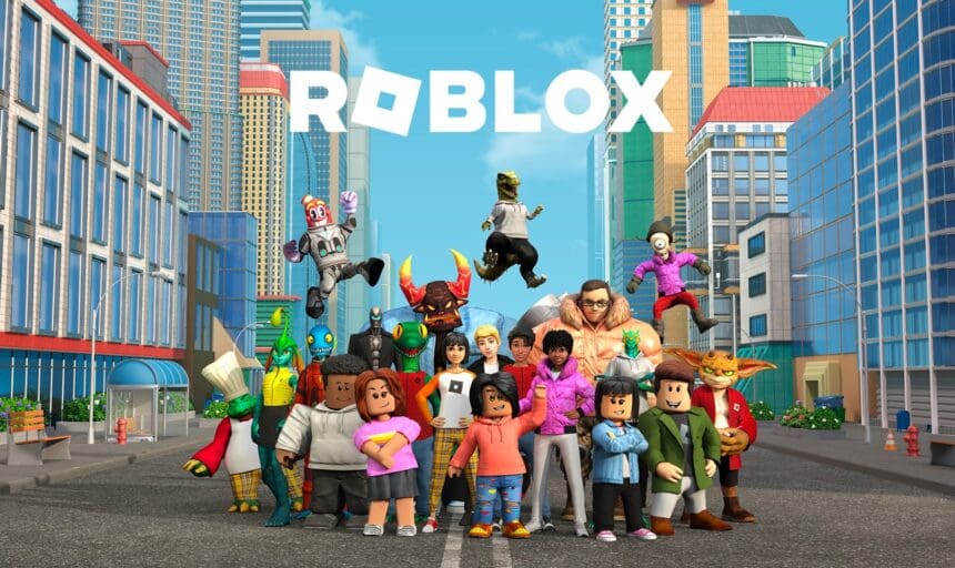 Imagem do jogo Roblox, uma plataforma de criação e exploração de jogos online.