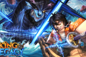 Aventure-se no mundo de King Legacy no Roblox, um jogo épico de piratas.