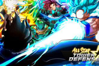 Defensores de torres estreladas em ação no jogo All Star Tower Defense.