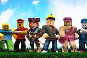 Imagem do jogo Roblox, plataforma de criação e diversão online.