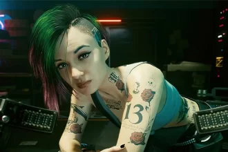 Judy Alvarez, personagem icônica de Cyberpunk 2077, criada pela CD Projekt Red.