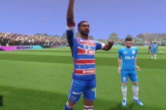 Kits do Fortaleza para Dream League Soccer em destaque na imagem.