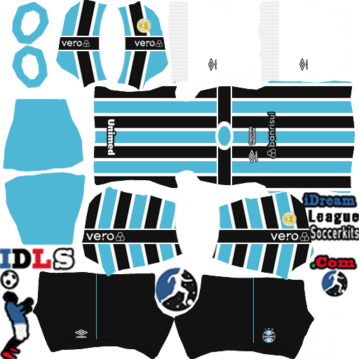 DLS 2025: Kits do Grêmio Dream League Soccer (Uniformes & Logos)