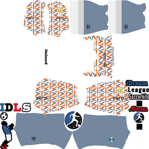 DLS 2025: Kits do Grêmio Dream League Soccer (Uniformes & Logos)