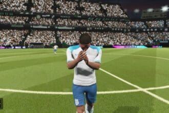 Kits DLS da Inglaterra para Dream League Soccer, personagens e uniformes em destaque.