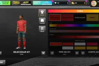 Uniformes do Portugal para o jogo Dream League Soccer.