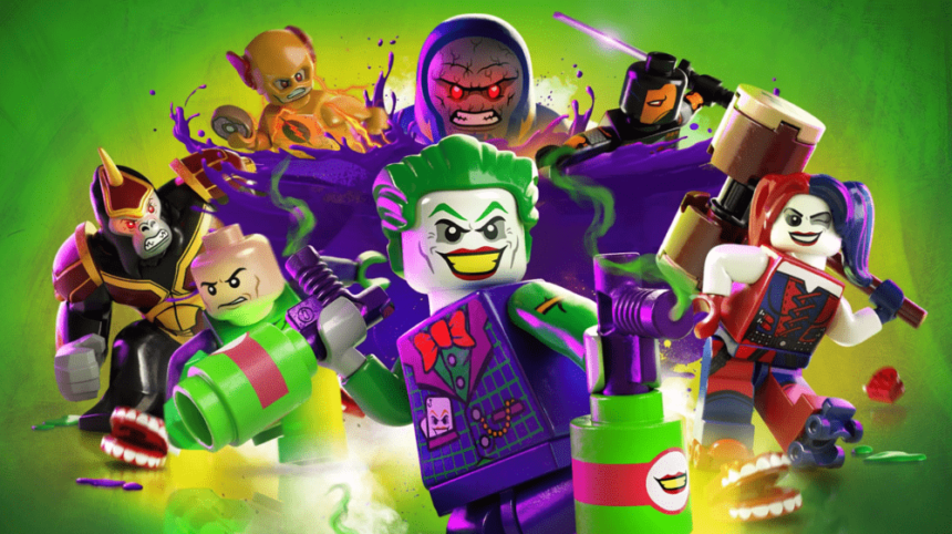 Personagens da Lego em ação no universo DC Comics.