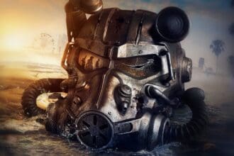 Exploração pós-apocalíptica em Fallout com ambientes devastados e combate intenso.
