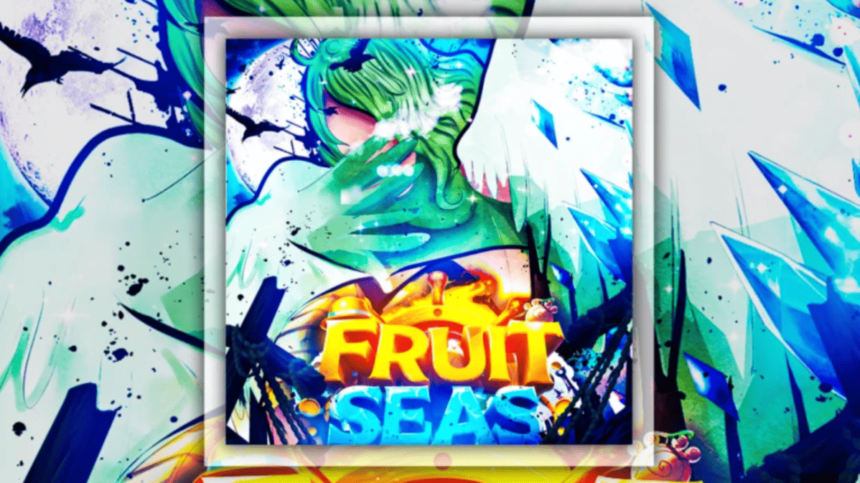 Mundo de frutas e mares divertidos no Roblox.