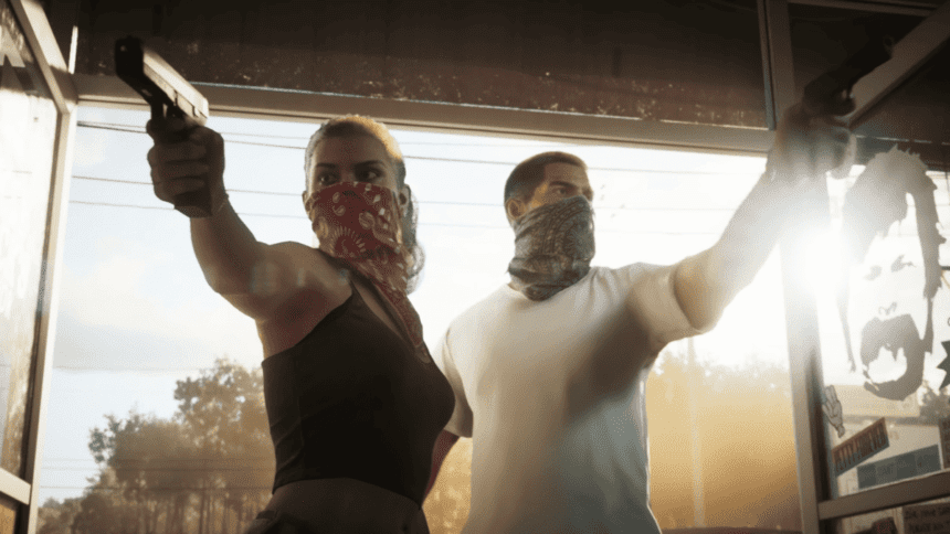 Imagem promocional de GTA 6, o aguardado jogo da Rockstar Games.