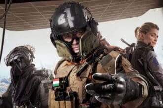 Batalha intensa em Warzone, um jogo de tiro famoso da Microsoft.