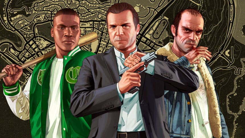Imagem de GTA 5, jogo banido para combater crimes.