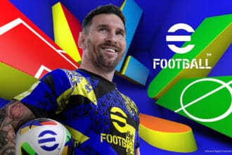 Imagem de eFootball da Konami, um jogo emocionante de futebol.