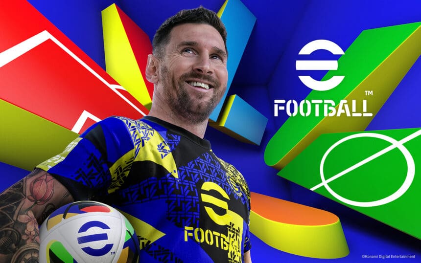 Imagem de eFootball da Konami, um jogo emocionante de futebol.