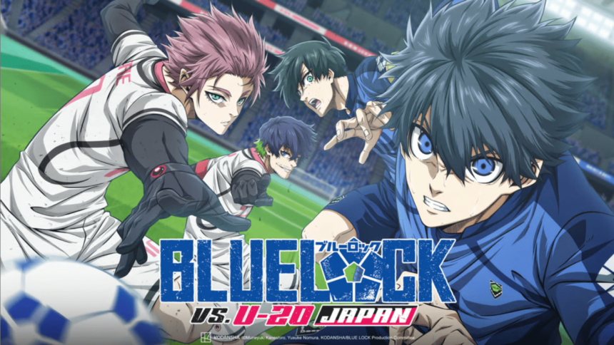 Imagem de Blue Lock, série de anime sobre futebol, disponível na Crunchyroll.