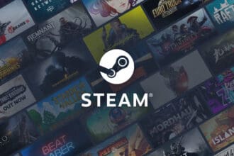 Plataforma Steam para jogos digitais e downloads de jogos pela internet.