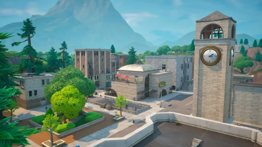 Torres Tortas no Fortnite, explore a localização icônica do jogo da Epic Games.