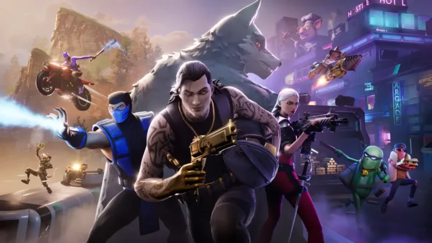 Fortnite disponível para jogar no MacBook com gráficos impressionantes.
