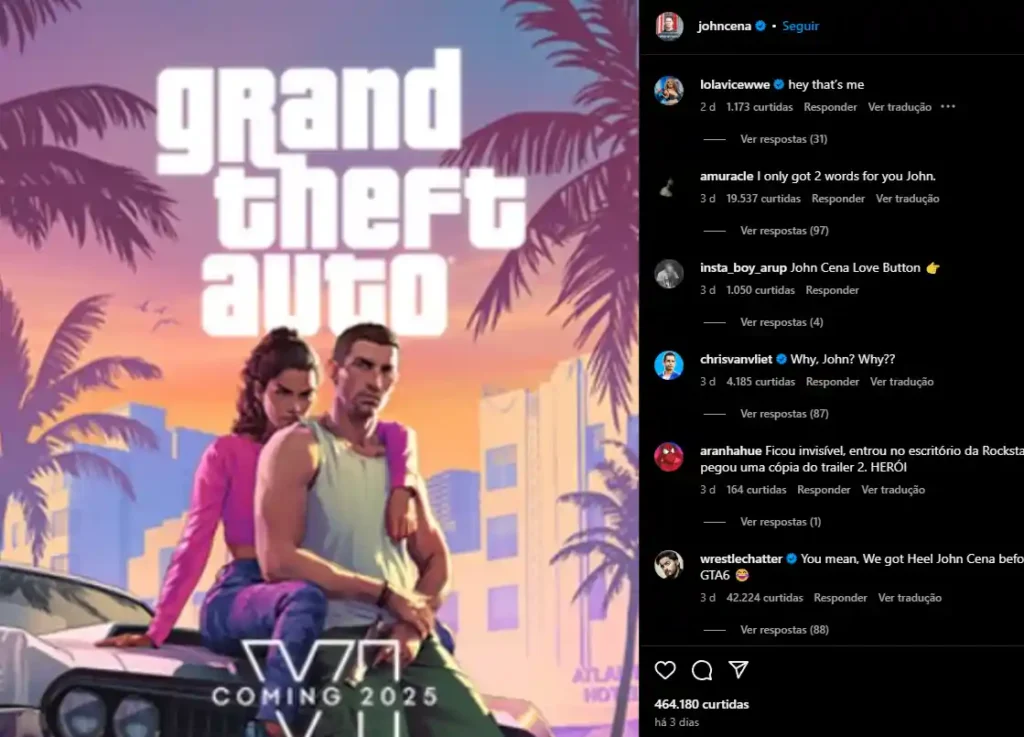 Rockstar confirma data de lançamento de GTA 6, segundo trailer é aguardado pelos fãs Rockstar confirma data de lançamento de GTA 6, segundo trailer é aguardado pelos fãs