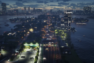 Mapa do GTA 6 de Vice City e Leonida, revelando detalhes sobre o novo jogo.