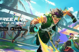 Jogadores de Free Fire se divertindo em uma intensa partida online.