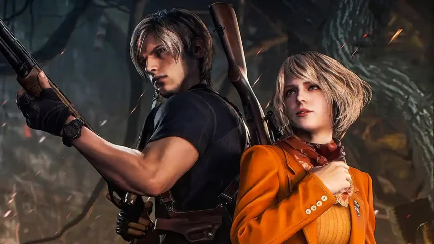 Imagem do remake de Resident Evil 4, que influenciará Resident Evil 9 com novo estilo.
