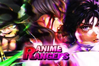 Códigos do Anime Rangers X no Roblox com créditos da imagem.