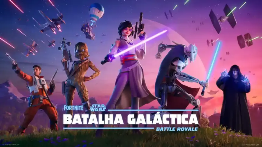 Fortnite bloqueado mundialmente pela Apple, jogo não disponível na App Store.