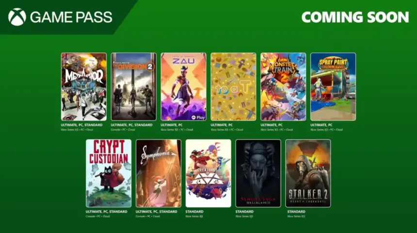 Novos jogos disponíveis no Xbox Game Pass