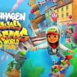 Tour Subway Surfers: Jogo de corrida infinita com personagens e cenários urbanos vibrantes.