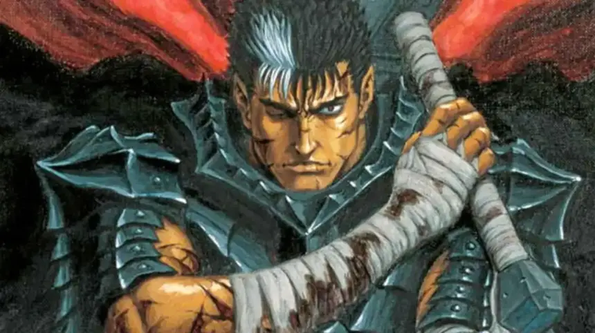 Lançamento do capítulo 382 de Berserk por Kentaro Miura.
