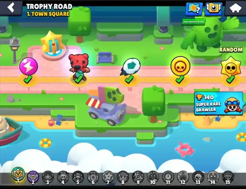 Progresso na Tropa da Brawl Stars com vitória na Trophy Road.