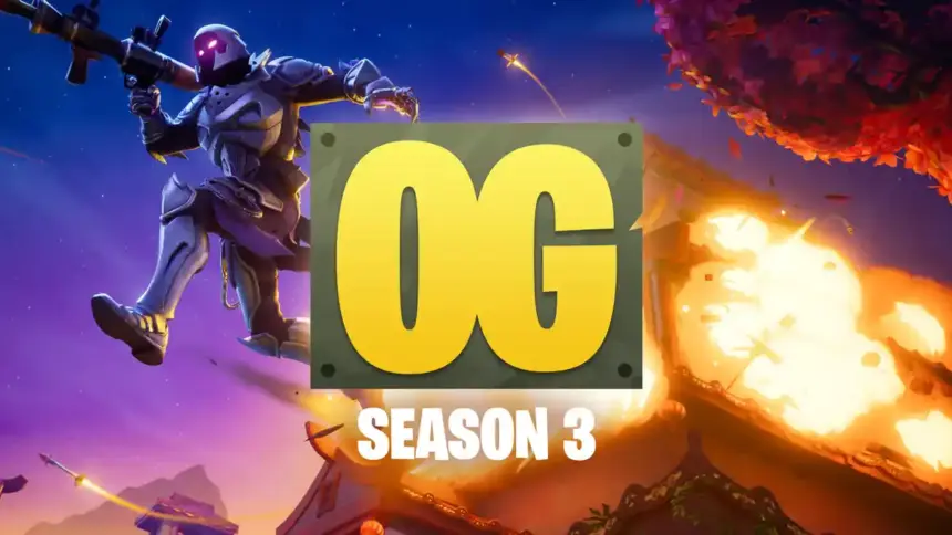 Skin clássico de Fortnite OG removido, créditos à Epic Games.