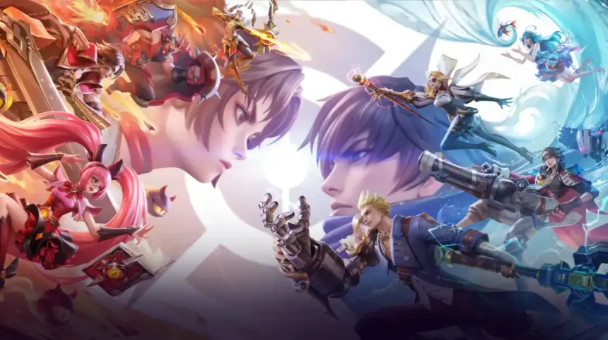 Evento especial de Honor of Kings com personagens e efeitos visuais vibrantes.