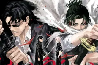 Lançamento do capítulo 82 de Kagurabachi com ilustração de Takeru Hokazono.