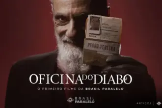 Confira onde assistir a oficina do diabo hoje; créditos Brasil Paralelo.