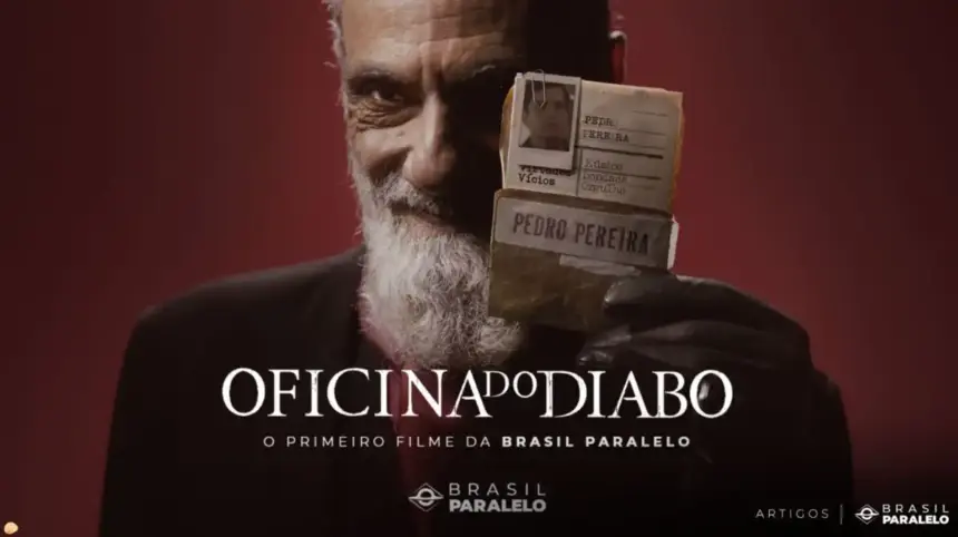 Confira onde assistir a oficina do diabo hoje; créditos Brasil Paralelo.