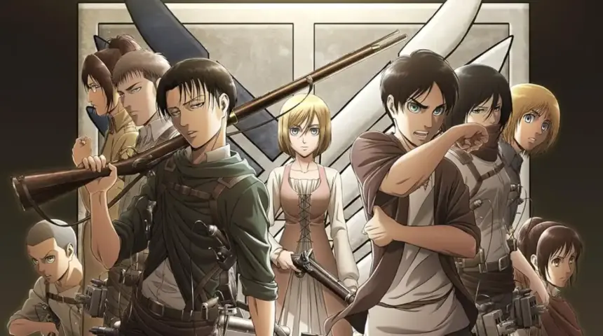 Cronologia completa de Attack on Titan com créditos de Hajime Isayama.