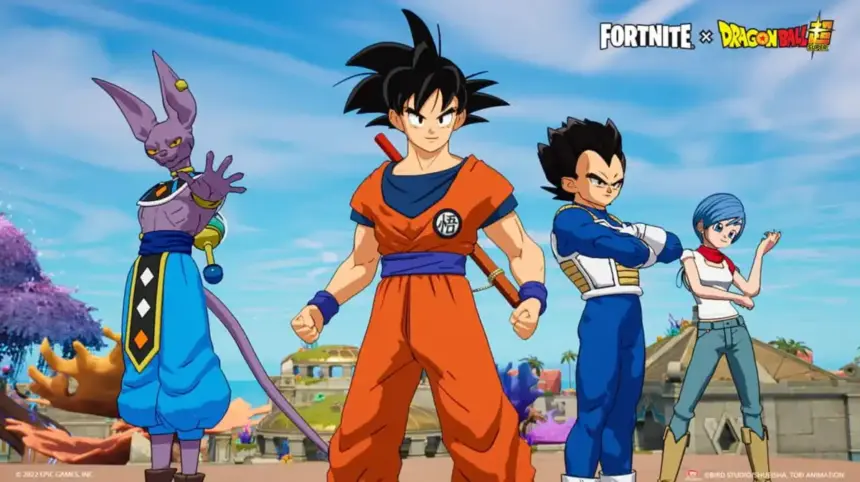 Fortnite promete novas skins de Dragon Ball, trazendo personagens icônicos do anime ao jogo.