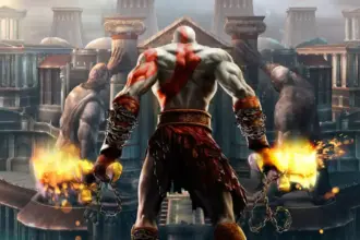 Códigos de trapaça do God of War 2 para PS2, exibindo o personagem Kratos.