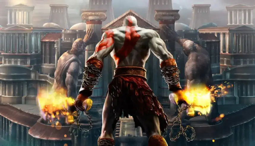 Códigos de trapaça do God of War 2 para PS2, exibindo o personagem Kratos.
