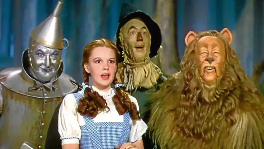 Cena do clássico filme O Mágico de Oz de 1939, dirigido por Victor Fleming.