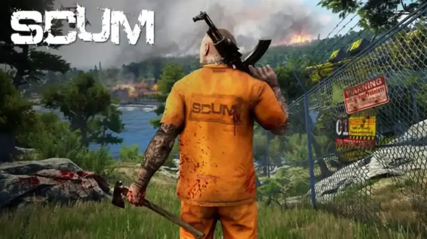 Imagem de trapaças no jogo Scum, créditos à Devolver Digital.