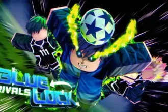 Cena de jogadores em ação no jogo Roblox Blue Lock Rivals.