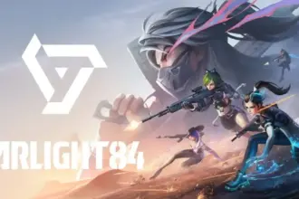 Jogos mobile de tiro Farlight 84 com gráficos avançados e ação futurista.