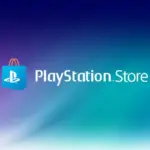 Console PlayStation 3 desligada com logo Sony, fundo preto.