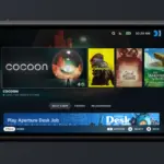 Imagem do possível lançamento do Steam Deck 2 pela Valve.